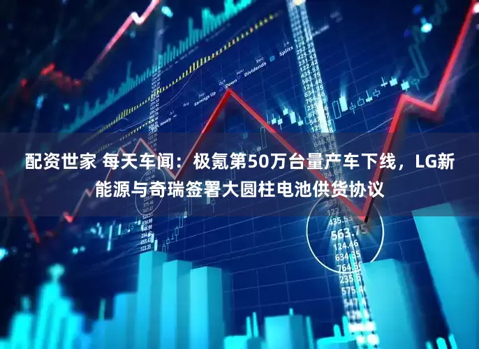 配资世家 每天车闻：极氪第50万台量产车下线，LG新能源与奇瑞签署大圆柱电池供货协议