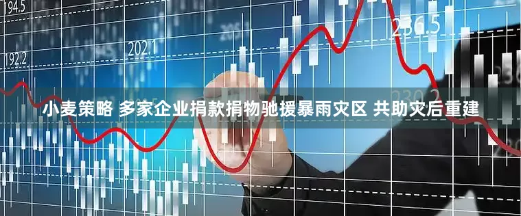 小麦策略 多家企业捐款捐物驰援暴雨灾区 共助灾后重建