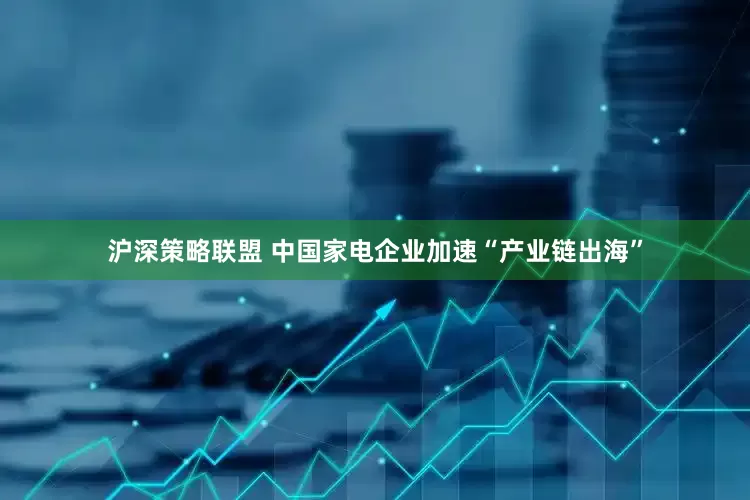 沪深策略联盟 中国家电企业加速“产业链出海”